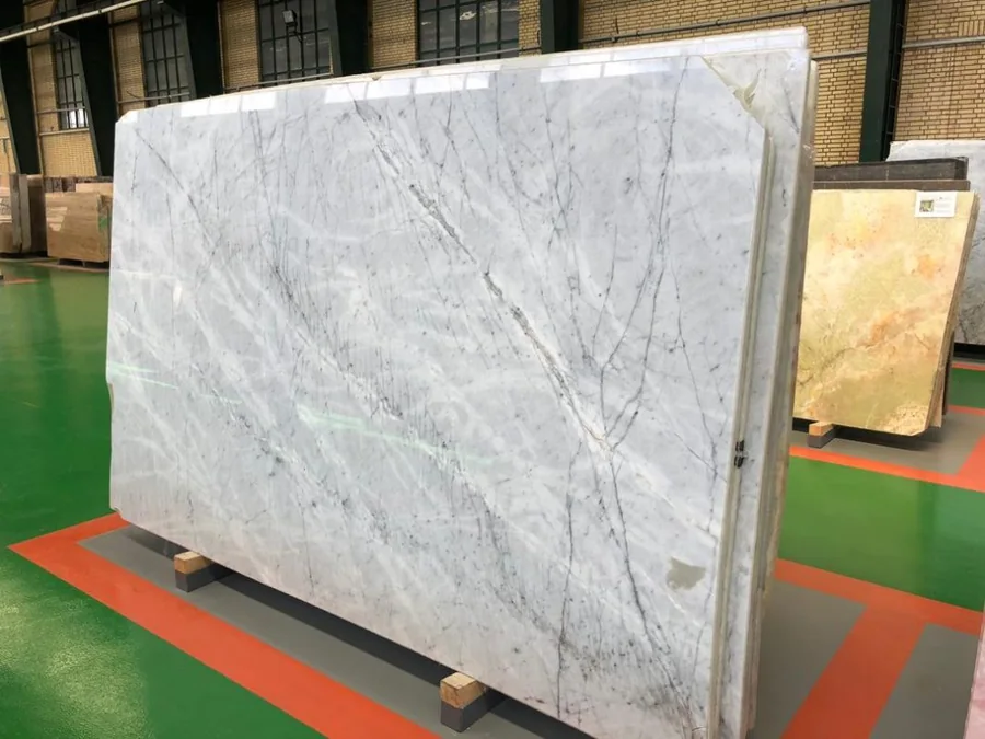 A natural stone slab shown by Imperial